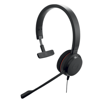 JABRA - Jabra Evolve 30 Mono con conexión USB / 3.5mm, micrófono con cancelación de ruido y controlador en el cable con botones e indicadores LED (5393-829-309)