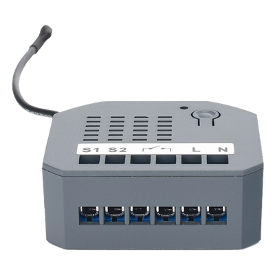 SMARTHOME BY EPCOM - Micromódulo On/Off Z-Wave 700 / 1 Circuito / Doble Control / 85-260V AC / 10A / 44x38x17 mm