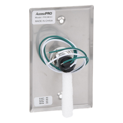 ACCESSPRO - Switch con Llave / Contacto NC/NO / 24 VCD / Acero Inoxidable / 115 x 70 x 34 mm / 0.37 x 0.23 x 0.11 ft