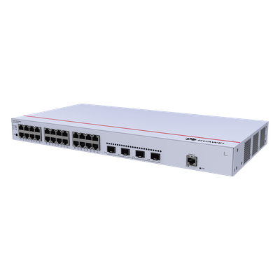 HUAWEI - Switch Capa 3 Administrable / 24 Puertos Gigabit / 4 SFP Uplink / iStack / 56 Gbps / Administración Nube Gratuita