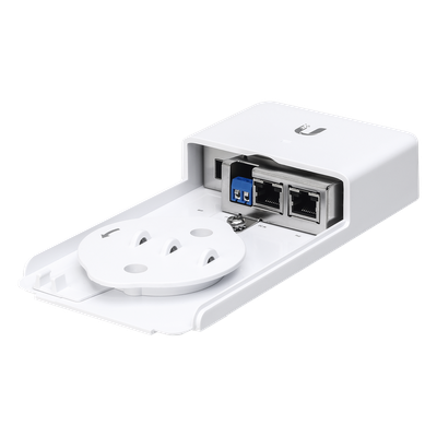 UBIQUITI - Convertidor de Medios PoE / Fibra Óptica SFP / 2 Puertos Gigabit Ethernet / Exterior -30 a 60 °C / Protección contra Descargas / 3 Opciones de Alimentación