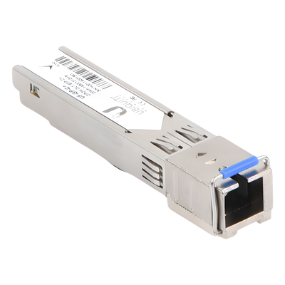 UBIQUITI - Módulo SFP GPON / Clase C+ / Single-Mode SC/UPC / Downstream 2.5 Gbps / Upstream 1.25 Gbps / 20 km / 128 ONU por puerto