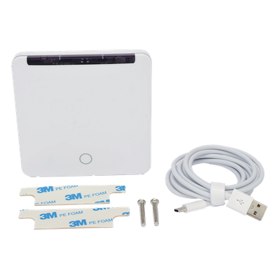 SMARTHOME BY EPCOM - Termostato Controlador IR / Z-Wave 800 / Rango 0-99.9°C / USB-C / 105x105x15.6 mm