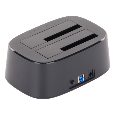 UGREEN - Estación de Acoplamiento Doble Bahía / USB 3.0 / SATA III / Clonación Offline / 12 TB / UASP / 12V 3A