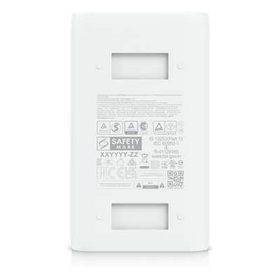 UBIQUITI - Inyector PoE++ / 48V DC @ 1.25A / Hasta 60W / Gigabit LAN / 4 Pares de Alimentación / LED de Estado