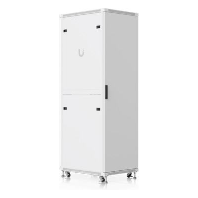 UBIQUITI - Gabinete Rack de Piso / 42U / 600 x 800 mm (31.5 in) / 800 kg (1763.7 lb) / Puerta de Vidrio Templado / Ventiladores Integrados / Ruedas con Bloqueo