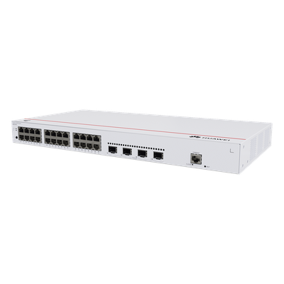 HUAWEI - Switch Administrable Capa 2 / 24 Puertos Gigabit / 4 Uplink 10GE SFP+ / Capacidad 128 Gbps / Diseño 1U Rack