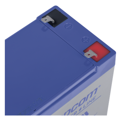EPCOM POWERLINE - Batería 12 Vcc / 9 Ah / UL / Tecnología AGM-VRLA / Para uso en equipo electrónico Alarmas de intrusión / Incendio/ Control de acceso / Video Vigilancia / Terminales F1 / Cargador recomendado CHR-80.