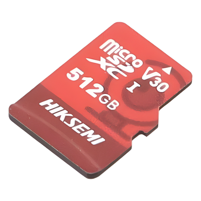 HIKSEMI BY HIKVISION - Tarjeta MicroSD / 512 GB / Lectura 95 MB/s / Escritura 60 MB/s / Clase 10 U3 / TLC NAND / Grabación 4K 24/7 / Resistente Agua y Golpes