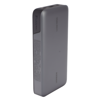 UGREEN - Power Bank / 25000mAh / 145W Max. / 3 Puertos USB / PD 3.0 / QC 3.0 / Pantalla Inteligente / Carcasa Ignífuga