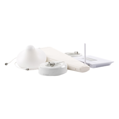 EPCOM - Amplificador de Señal Celular / Doble Banda 850 y 1900 MHz / Ganancia 70 dB / Cobertura 600 m² / 2G y 3G / Kit Completo
