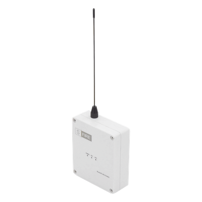 SFIRE - Transmisor Inalámbrico / 2 Contactos Secos NA / Alcance 2500 m (8202.1 ft) / 433.92 MHz / Antena 190 mm / -20°C a +80°C