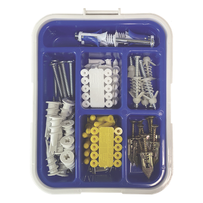 THORSMAN - Kit de Fijación para Yeso y Tabique Hueco / 91 Piezas / Carga 5-30 kg (11.02-66.14 lb) / Temperatura -50°C a 80°C (-58°F a 176°F) / Interiores