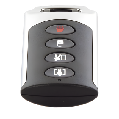 SFIRE - Control Remoto Inalámbrico / 4 Botones Programables / Uso Rudo / 433.92 MHz / Batería 5 Años / Compatible DSC Power Series