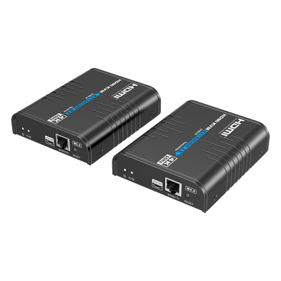 EPCOM - Extensor KVM HDMI / 4K 60 Hz / 120 m (393.7 ft) con CAT6 / 18 Gbps / HDCP 2.2 / Latencia 120-170 ms / IPColor Stream / Matriz 256x256