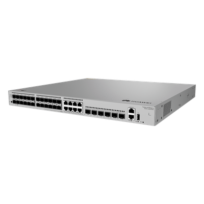 HUAWEI - Switch Core Capa 3 / 24 Puertos 1GE SFP / 8 Puertos Combo 10/100/1000 Mbps / 4 Puertos 10GE SFP+ Uplink / 2 Puertos 10GE SFP+ Stack / 176 Gbps / 132 Mpps
