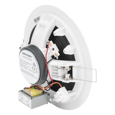 HIKVISION - Altavoz de Plafón / 6 Watts / Línea 100 V / Rejilla Metálica / 96 dB / Interior