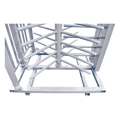 ACCESSPRO - Torniquete de Cuerpo Completo / 4 Ejes de Seguridad / Rotación 90° / 25 Personas/minuto / Interior/Exterior / Acero 2 mm / 110 VCA / 6.5 A