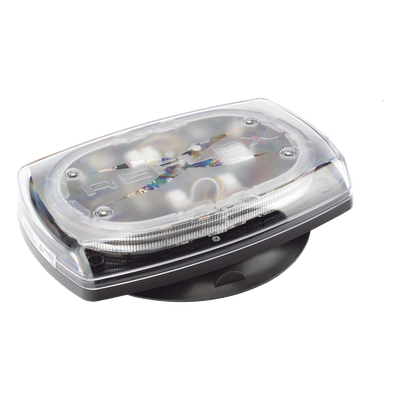 ECCO - Minibar LED / 10 Pulgadas / 48 LEDs / 91 Patrones de Destello / 12-24 VDC / Base Magnética / Lente Transparente