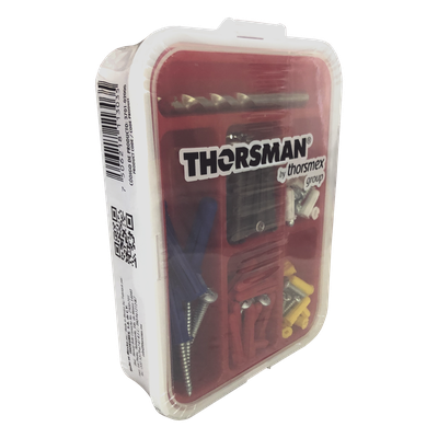 THORSMAN - Kit de Fijación en Concreto / Doble Expansión 4 Direcciones / 104 Piezas / Guía Incluida / Anti-Giro