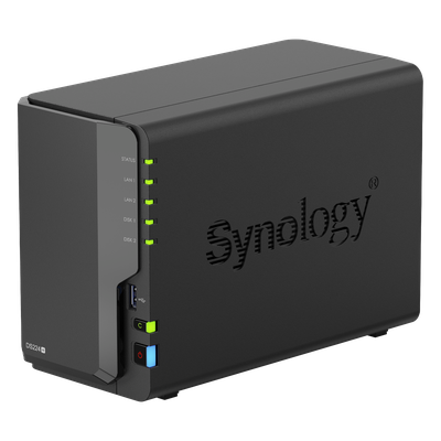SYNOLOGY - Servidor NAS de 2 Bahías / Servicio Nube Gratis (P2P) / Administración Remota y Respaldo Programado