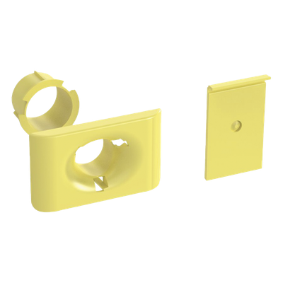 PANDUIT - Accesorio de Salida a Tubo / 1.5 in (38 mm) / Canaletas 4x4, 6x4, 12x4 / Color Amarillo / PC/ABS / Telcordia GR-63-CORE