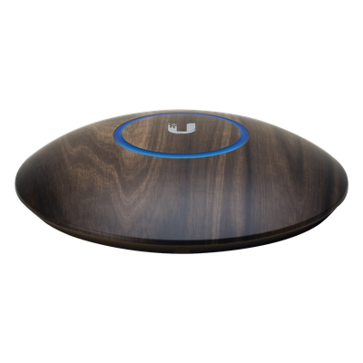 UBIQUITI - Máscara decorativa / Diseño madera / 160 x 160 mm (6.30 x 6.30') / Paquete 3 unidades / Perfil bajo / UAP-nanoHD