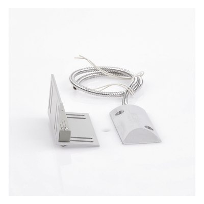 SFIRE - Contacto Magnético para Piso Uso Rudo / GAP 75 mm (3 in) / Cable Blindado 55 cm / 12 VCC / 0.5 A / Placa de Montaje en L