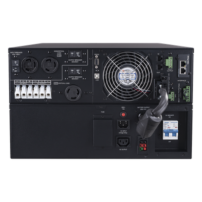 CYBERPOWER - UPS Online Doble Conversión / 8000 VA / 8000 W / Salida 200-240 VAC / Onda Senoidal Pura / Rack 6U o Torre / Terminales Hardwired / 3 Tomas NEMA L6-30R
