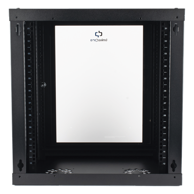 LINKEDPRO - Gabinete de Pared / 12U / 19" / 455 mm Profundidad / Cristal Templado / 80 kg Carga / 1.99 x 2.04 x 1.57 pies