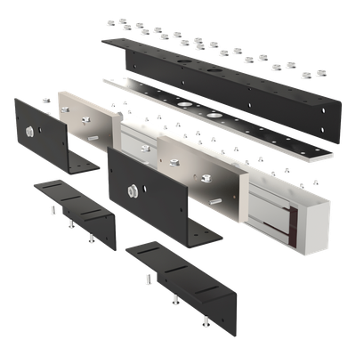ACCESSPRO - Montaje Ajustable Para Chapa Magnética / Calibre 14 / Color Beige / Interior / Compatible MAG1200D