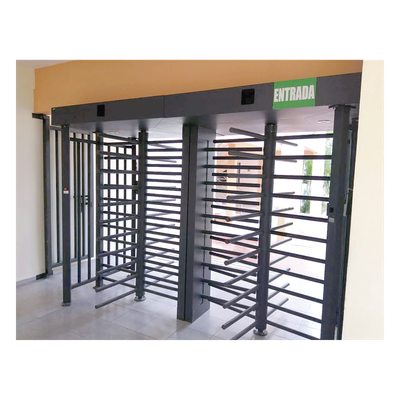 ACCESSPRO - Torniquete de Cuerpo Completo / 4 Ejes de Seguridad / Rotación 90° / 30 Personas por Minuto / Interior/Exterior / 110 VCA / Acero al Carbón con Pintura Gris