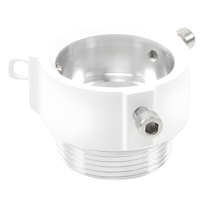 HIKVISION - Adaptador de Montaje para Domo PTZ / Aluminio 6061 / 71×71×45 mm / 138 g / Rosca Interna / Exterior