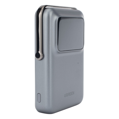 UGREEN - Power Bank Inalámbrico / 10000 mAh / Carga Inalámbrica 7.5W / USB-C 20W / Pantalla TFT con Emojis / Soporte Plegable / Succión Magnética 10N