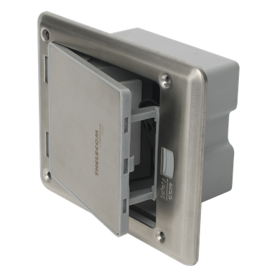 THORSMAN - Caja de Piso / IP66 Cerrada / 120 kg Carga / 17.4x14.3x8 cm / Aluminio / TIA/EIA