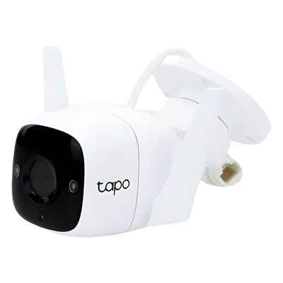 TP-LINK - Cámara Bala IP / 3 Megapixel / Wi-Fi 2.4 GHz / IR 30 m (98.4 ft) / Audio Bidireccional / IP66 / MicroSD 128 GB