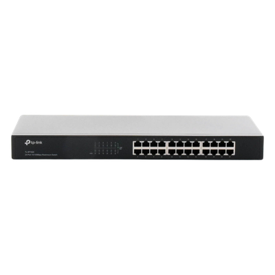 TP-LINK - Switch / 24 Puertos 10/100 Mbps / Montaje en Rack / 35.7 Mpps Throughput / Auto MDI/MDIX