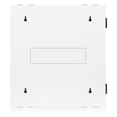 UBIQUITI - Gabinete Rack 12U / 600x703 mm / Puerta Vidrio Templado / Puerta Trasera Abatible / Paneles Laterales con Llave / Acero SPCC 1.2 mm