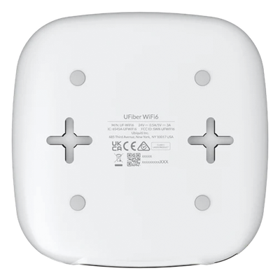 UBIQUITI - UFiber WiFi 6 GPON CPE con WiFi 802.11ax + 4 puertos GbE LAN y 1 puerto GPON WAN