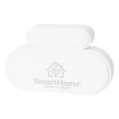 SMARTHOME BY EPCOM - Sensor de Contacto Magnético / ZigBee 3.0 / Gap 35 mm / Batería CR1632 Dual / Instalación Adhesiva / -10 °C a 55 °C