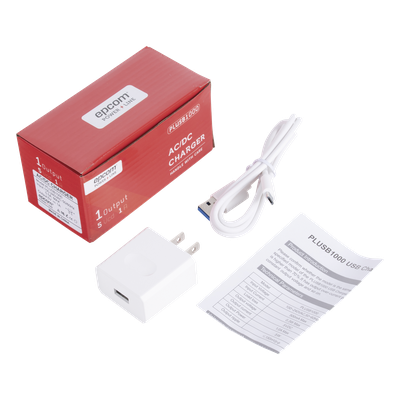 EPCOM POWERLINE - Cargador Micro-USB Profesional / 5 VCC / 1 A / Entrada 100-240 VCA / 1.94 x 1.67 x 0.96 in