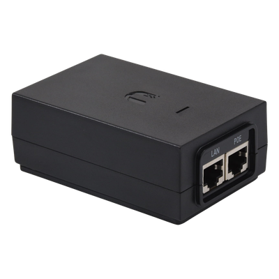 UBIQUITI - Adaptador PoE / 24 VDC / 1.25 A / Puerto Gigabit / 4 Pares / Protección ESD / 94 x 60 x 33 mm