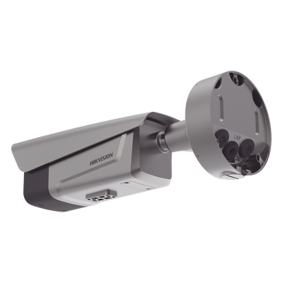 HIKVISION - Cámara Bala IP ANPR / 4 Megapixel / Lente Mot. 2.8-12 mm / IR y Luz Blanca 50 m (164 ft) / Control de Barrera / IP67 / IK10 / PoE