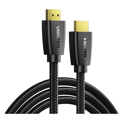 UGREEN - Cable HDMI 2.0 de Nylon Trenzado / 2 Metros (6.56 Pies) / 4K@60Hz / HDR / 3D / HEC / ARC / 48 Bits Color Profundo / 32 Canales Audio / HDCP 2.2 / DTS:X / 18 Gbps / Blindaje 4 Capas