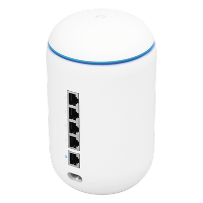 UBIQUITI - UniFi OS Console: UniFi Dream Machine, dispositivo que combina Wi-Fi AP 802.11ac Wave 2 MU-MIMO 4x4, Switch de 4 puertos, Router Security Gateway y Controlador UniFi