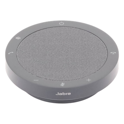 JABRA - Altavoz de Conferencia / 4 Micrófonos MEMS / Alcance 2.3 m (7.5 ft) / Sala hasta 4.5 x 4.5 m (14.76 x 14.76 ft) / Cancelación de Eco Acústico / USB-C