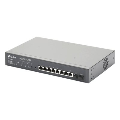 TP-LINK - Switch PoE Administrable / 8 Puertos Gigabit PoE+ / 2 Puertos SFP / 150W / SDN / Montaje en Rack