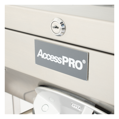 ACCESSPRO - Torniquete Industrial / Acero Inoxidable 304 / Bidireccional / 1200x280x980mm / 47x11x39in