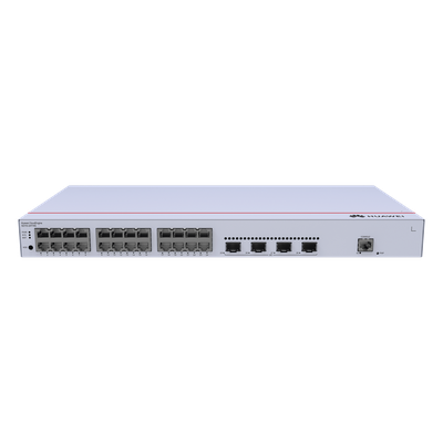 HUAWEI - Switch Capa 3 Administrable / 24 Puertos Gigabit / 4 SFP Uplink / iStack / 56 Gbps / Administración Nube Gratuita