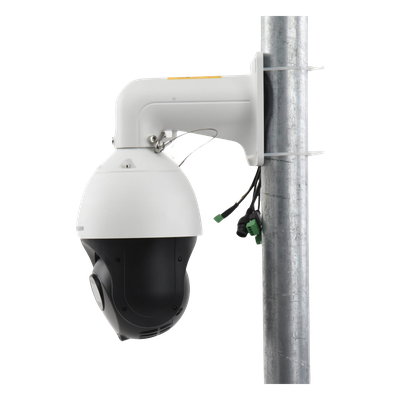 HIKVISION - Cámara PTZ IP / 4 Megapixel / Zoom Óptico 25x / IR 200 m (656.2 ft) / Audio y Luz Estroboscópica / IP66 / IK10 / Hi-PoE